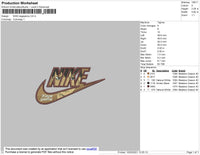 Nike Kageyama Embroidery File 4 size