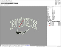 Nike Lil Skull Embroidery File 4 size