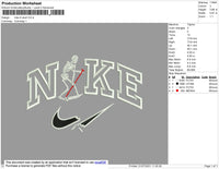 Nike Lil Skull Embroidery File 4 size