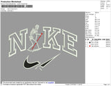 Nike Lil Skull Embroidery File 4 size