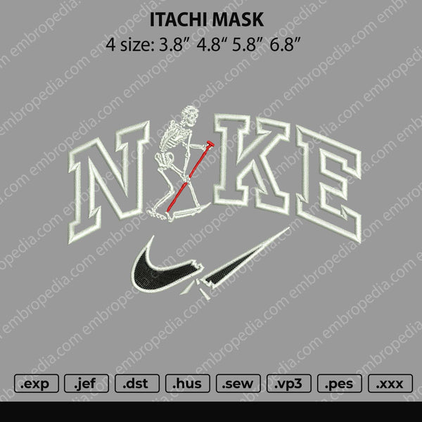 Nike Lil Skull Embroidery File 4 size