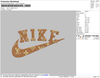 Nike Lv1 Pattern Swoosh Embroidery File 4 size