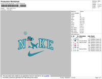 Nike Lizard Embroidery File 4 size