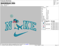 Nike Lizard Embroidery File 4 size