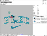 Nike Lizard Embroidery File 4 size