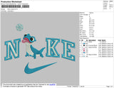 Nike Lizard Embroidery File 4 size