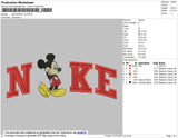 Nike Mickey V2 Embroidery File 4 size