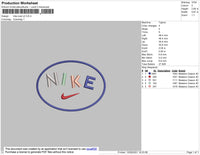 Nike Oval V2 Embroidery File 4 size