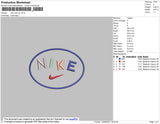 Nike Oval V2 Embroidery File 4 size