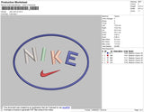 Nike Oval V2 Embroidery File 4 size