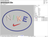 Nike Oval V2 Embroidery File 4 size