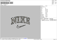 Nike Pattern Embroidery File 4 size