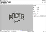 Nike Pattern Embroidery File 4 size