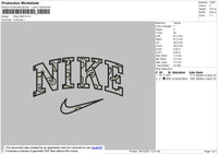 Nike Pattern Embroidery File 4 size