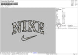Nike Pattern Embroidery File 4 size