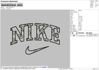 Nike Pattern Embroidery File 4 size