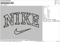 Nike Pattern Embroidery File 4 size