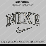 Nike Pattern Embroidery File 4 size