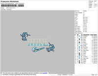 Nike Shark Embroidery File 4 size