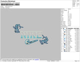 Nike Shark Embroidery File 4 size