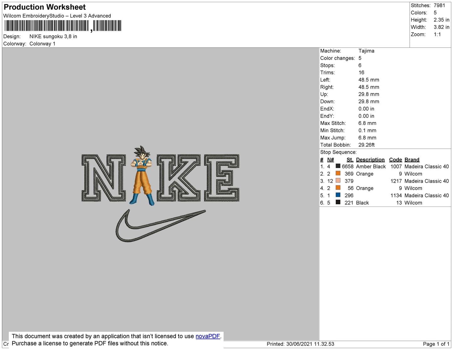 Nike Sungoku Embroidery File 4 size