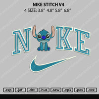 Nike Stitch V4 Embroidery File 4 size