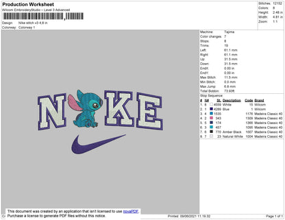 Nike Stitch V3 Embroidery File 4 size