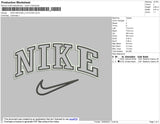 Nike Swoosh 2 Outline Anthr_ver Embroidery File 4 size