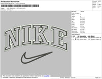 Nike Swoosh 2 Outline Anthr_ver Embroidery File 4 size