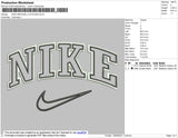Nike Swoosh 2 Outline Anthr_ver Embroidery File 4 size