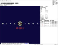 Nike Town London Embroidery File 4 size