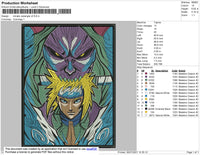Minato 001 Embroidery File 4 size