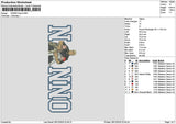 Nonnotext V2 Embroidery File 6 sizes