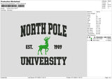 North Pole Embroidery File 6 sizes