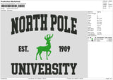North Pole Embroidery File 6 sizes