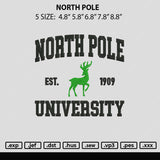 North Pole Embroidery File 6 sizes