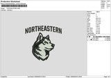 Wolf North Embroidery File 6 sizes