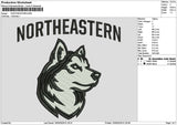 Wolf North Embroidery File 6 sizes