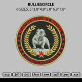 Bulliescircle Embroidery File 6 sizes