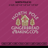 North Pole V2 Embroidery File 5 sizes