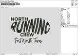 Northtext 01 Embroidery File 6 sizes