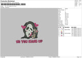 No You Hang Up V4 Embroidery File 5 sizes