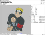 Naruto Hinata Embroidery File 4 size