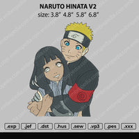 Naruto Hinata Embroidery File 4 size