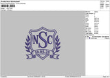 Nsctext 01 Embroidery File 6 sizes