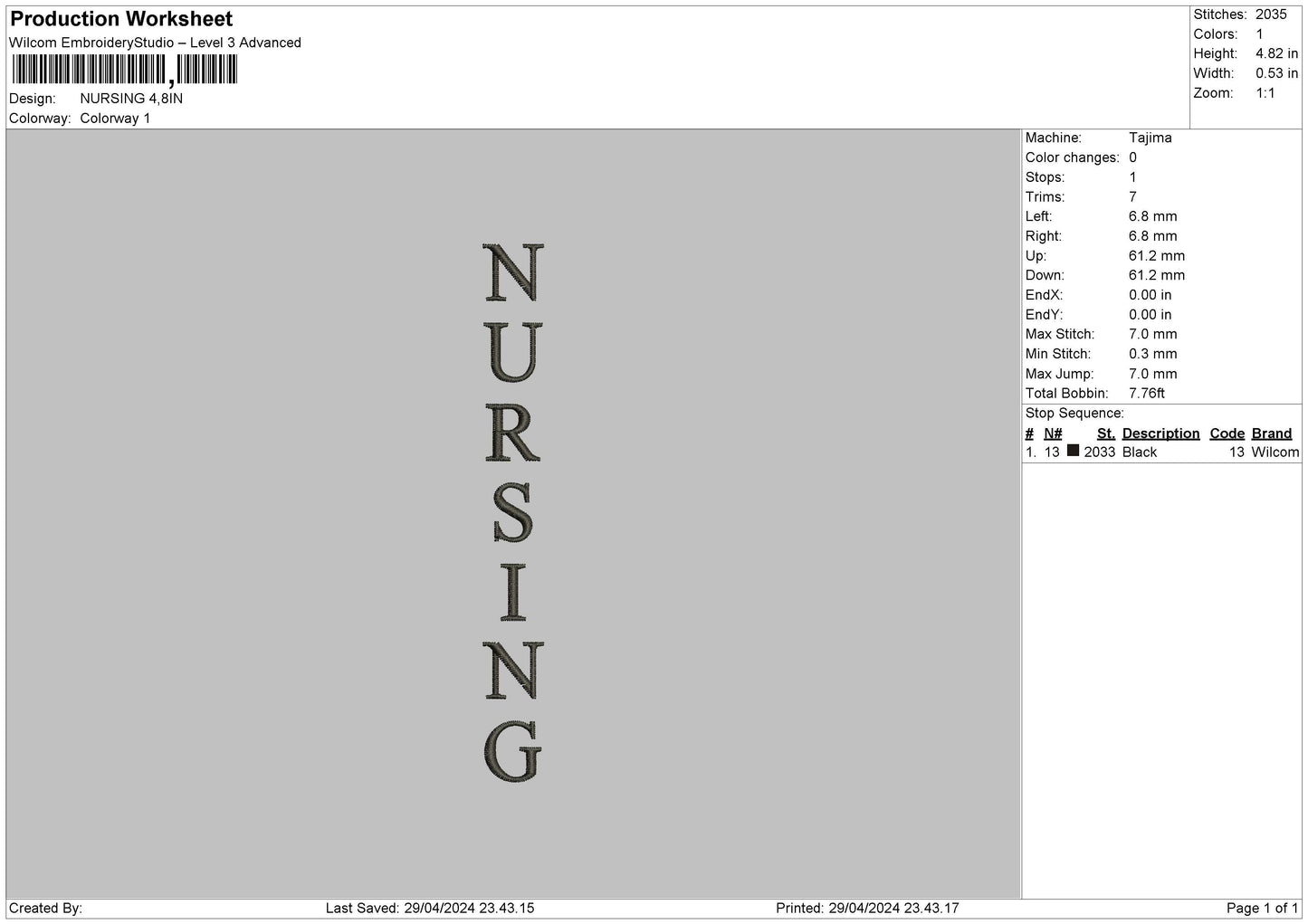 Classtext Embroidery 3 Files