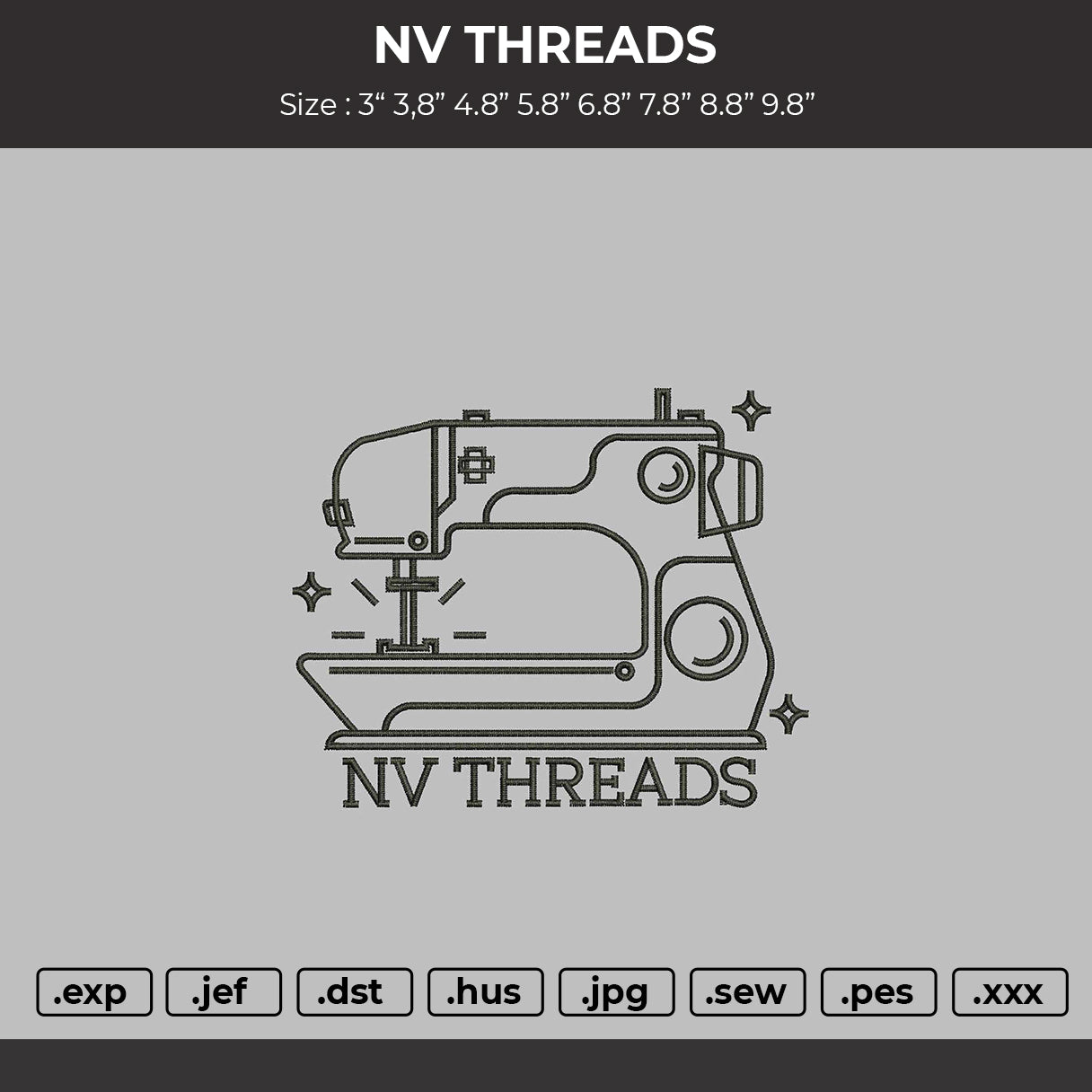NV THREADS Embroidery Machine Design File