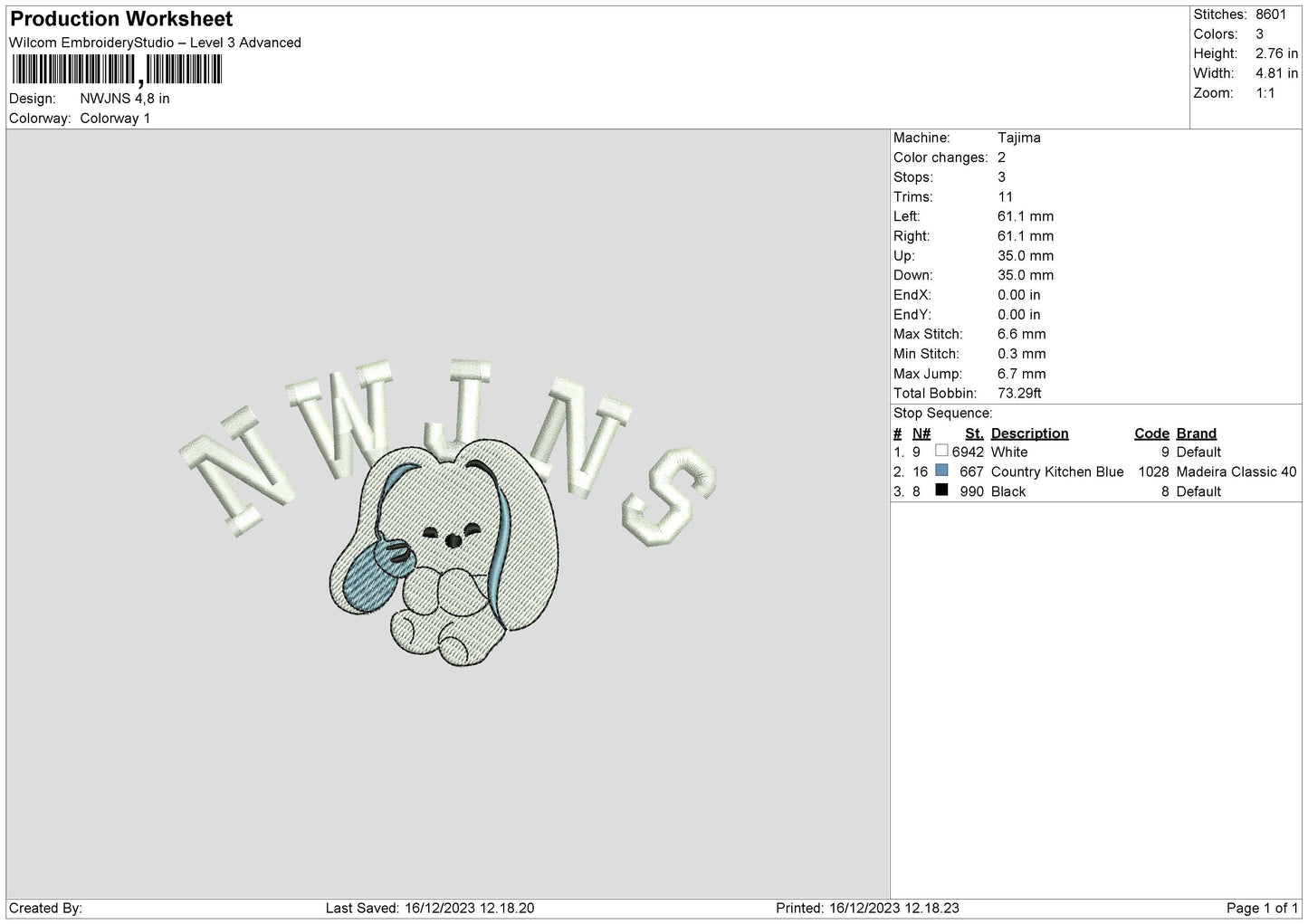 Bunny Text 1612 Embroidery Machine Design File 6 sizes