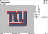 Ny Text 0804 Embroidery File 6 sizes