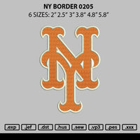 Ny Border 0205 Embroidery File 6 sizes